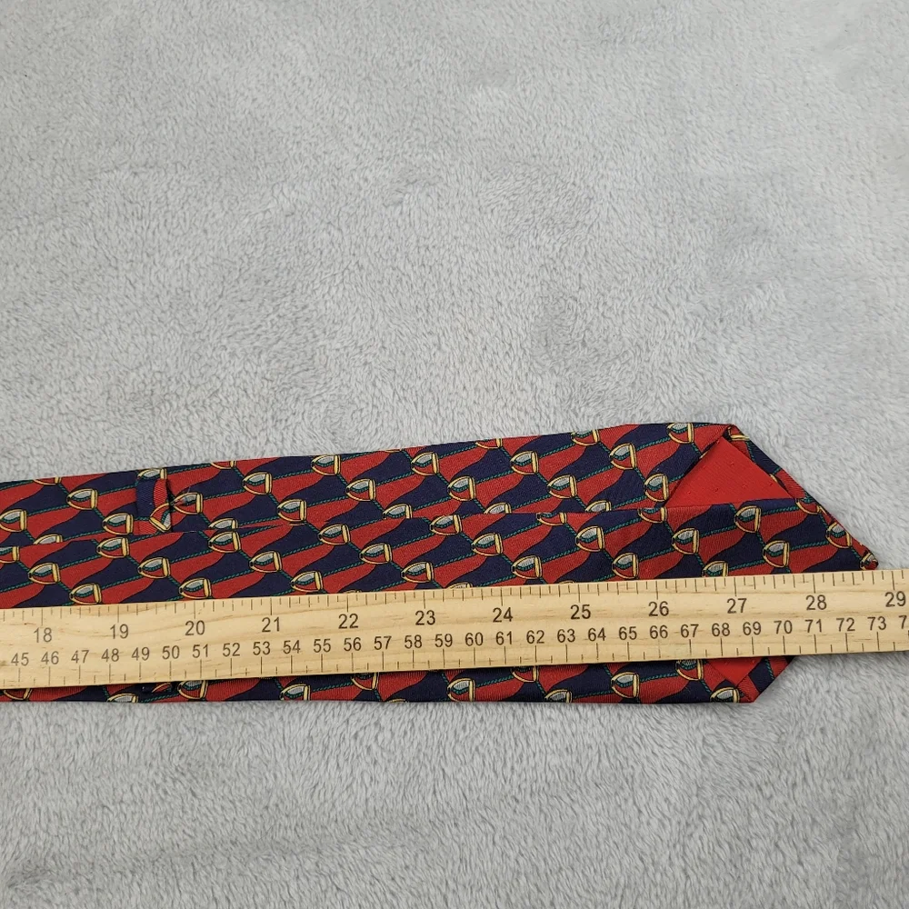 Richel Tie 100% Silk Equestrian Stirrup Iron Made In Spain